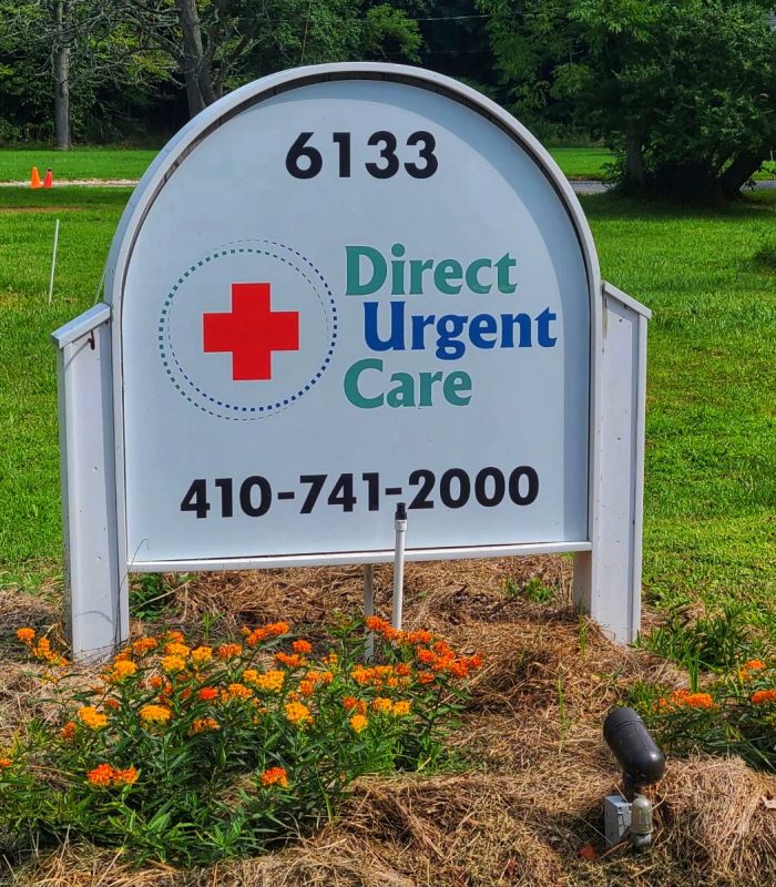 Urgent Care Shady Side Sign